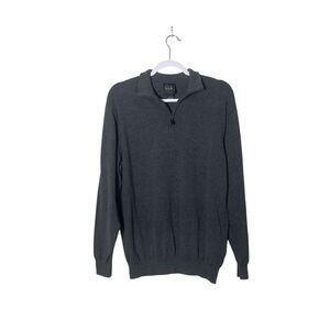 Joseph A Bank Traveler 100% Pima Cotton Quarter Zip Sweater Men's Size XL